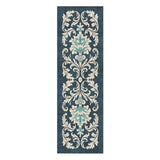 Aubrey Navy & Teal in 2.5' x 8' Runner Size