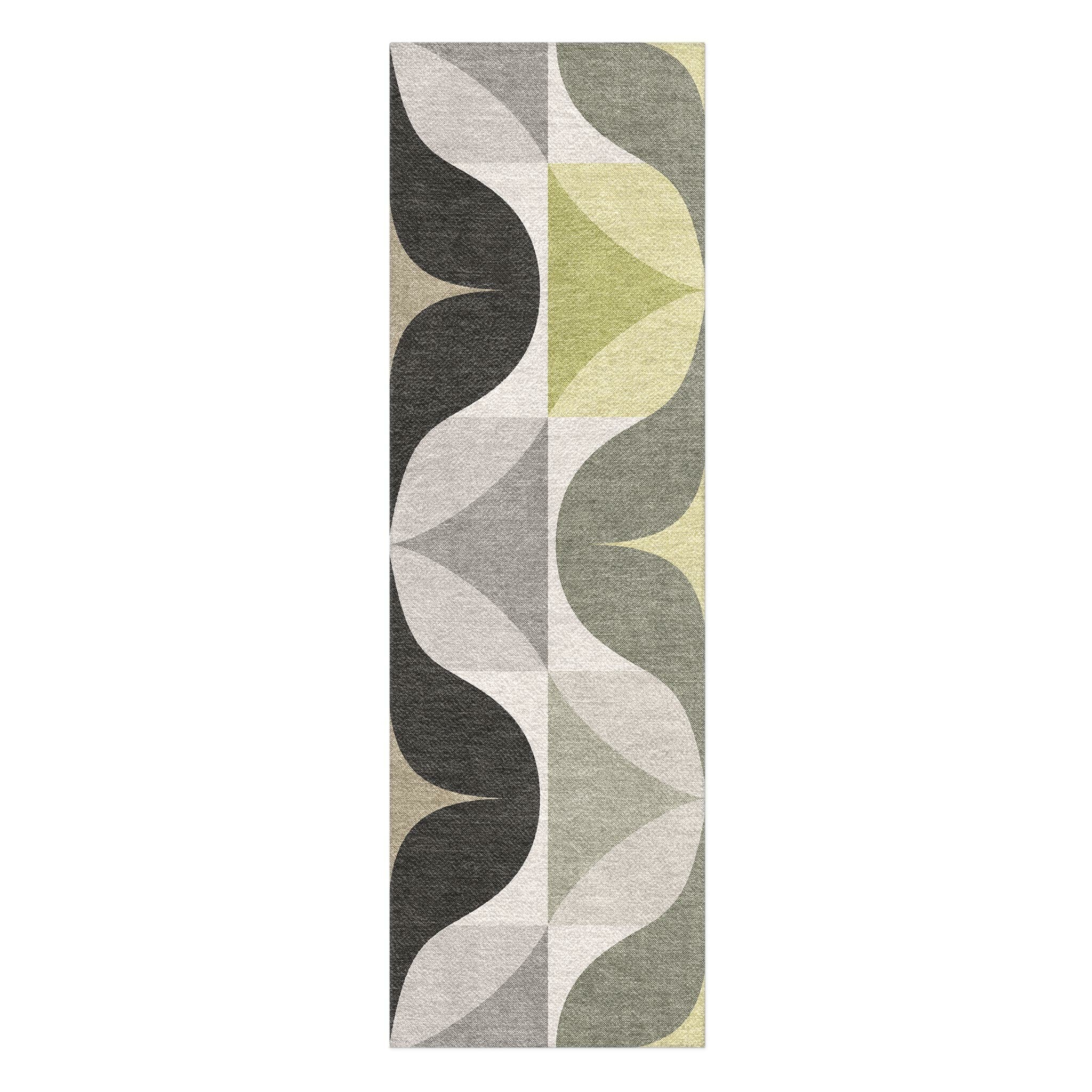 Chartreuse Color Rug Maxine Grey & Chartreuse Area Rug – Undrfoot Rugs