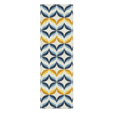 Jasper Blue & Gold in 2.5' x 8' Runner Size