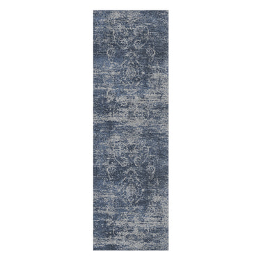 Bennett Navy & Grey in 2.5' x 8' Runner Size