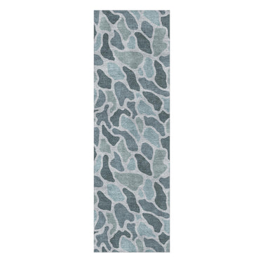 Duck Camo Blue in 2.5' x 8' Runner Size