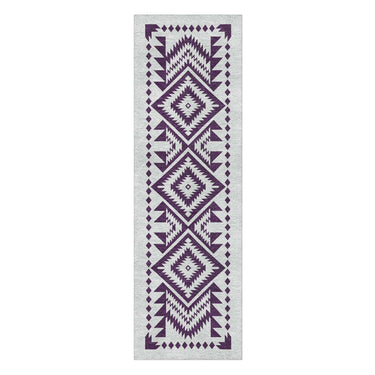 Reyno Eggplant & Stone in 2.5' x 8' Runner Size