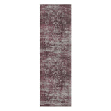 Bennett Maroon & Grey in 2.5' x 8' Runner Size