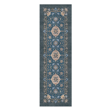 Miriam Navy & Gold in 2.5' x 8' Runner Size