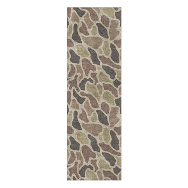 Duck Camo Brown in 2.5' x 8' Runner Size