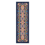 Jasmina Navy Multicolor in 8x2 5ft Size