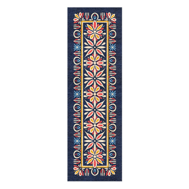 Jasmina Navy Multicolor in 8x2 5ft Size