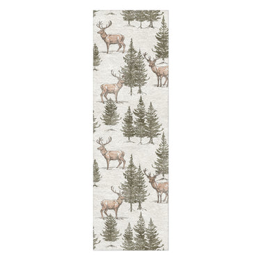 Forest Deer in 2.5' x 8' Runner Size