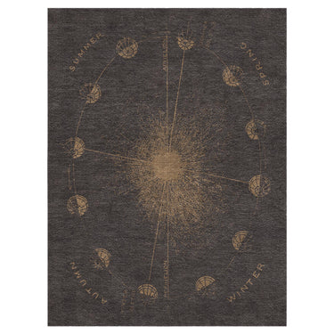 Equinox Brown & Gold in 6' x 9' Size