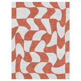 Twyla Checkered Coral in 6' x 9' Size