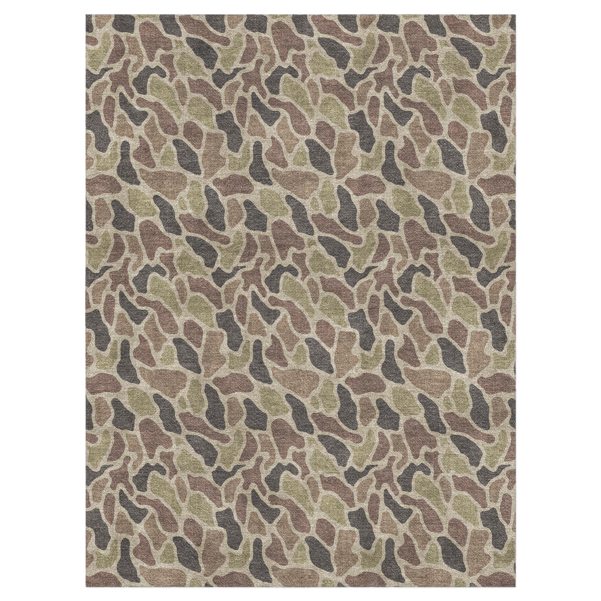 Camo Round Rug Duck Camo Brown Area Rug – Undrfoot Rugs