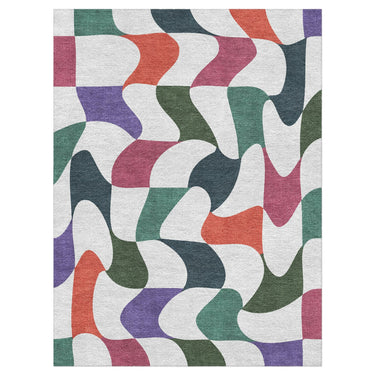 Twyla Checkered Multicolor in 6' x 9' Size