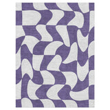 Twyla Checkered Periwinkle in 6' x 9' Size