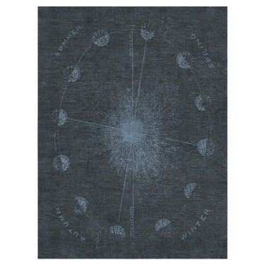 Equinox Navy & Dusty Blue in 6' x 9' Size