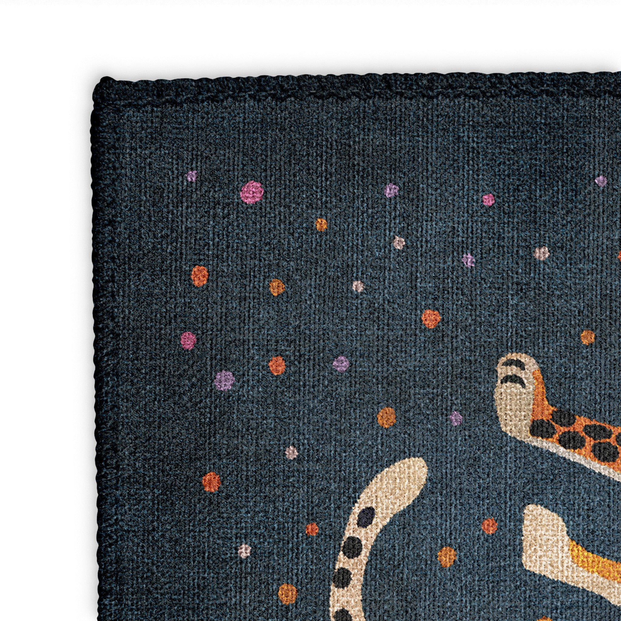 Cheetah Rug Outlined Rug Night Cheetah Area Rug – Undrfoot Rugs