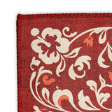 Annette Red & Ivory Mockup Square Detail