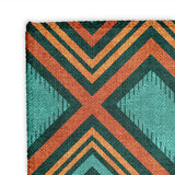 Pancho Turquoise & Vermillion Mockup Square Detail