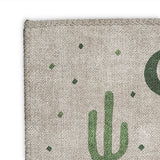 Desert Coyote Forest & Moss Green Mockup Square Detail