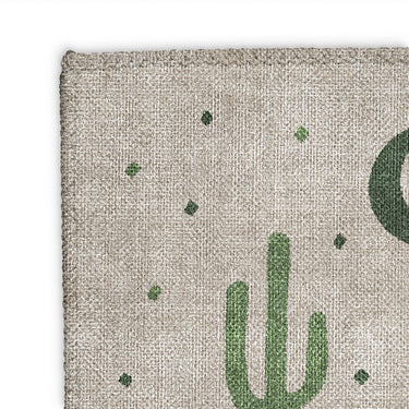 Desert Coyote Forest & Moss Green Mockup Square Detail
