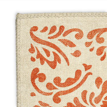 Floranna Ivory & Orange Mockup Square Detail