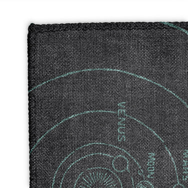 Solar System Dark Charcoal & Teal Mockup Square Detail