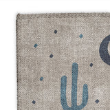Desert Coyote Midnight & Dusty Blue Mockup Square Detail