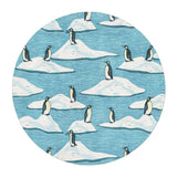 Arctic Penguins in 5' Round Size