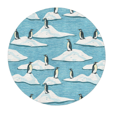 Arctic Penguins in 5' Round Size