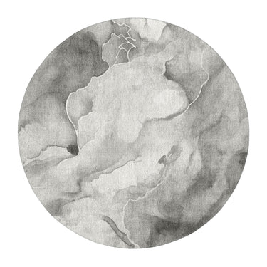 Zephyr Watercolor Grey in 5' Round Size