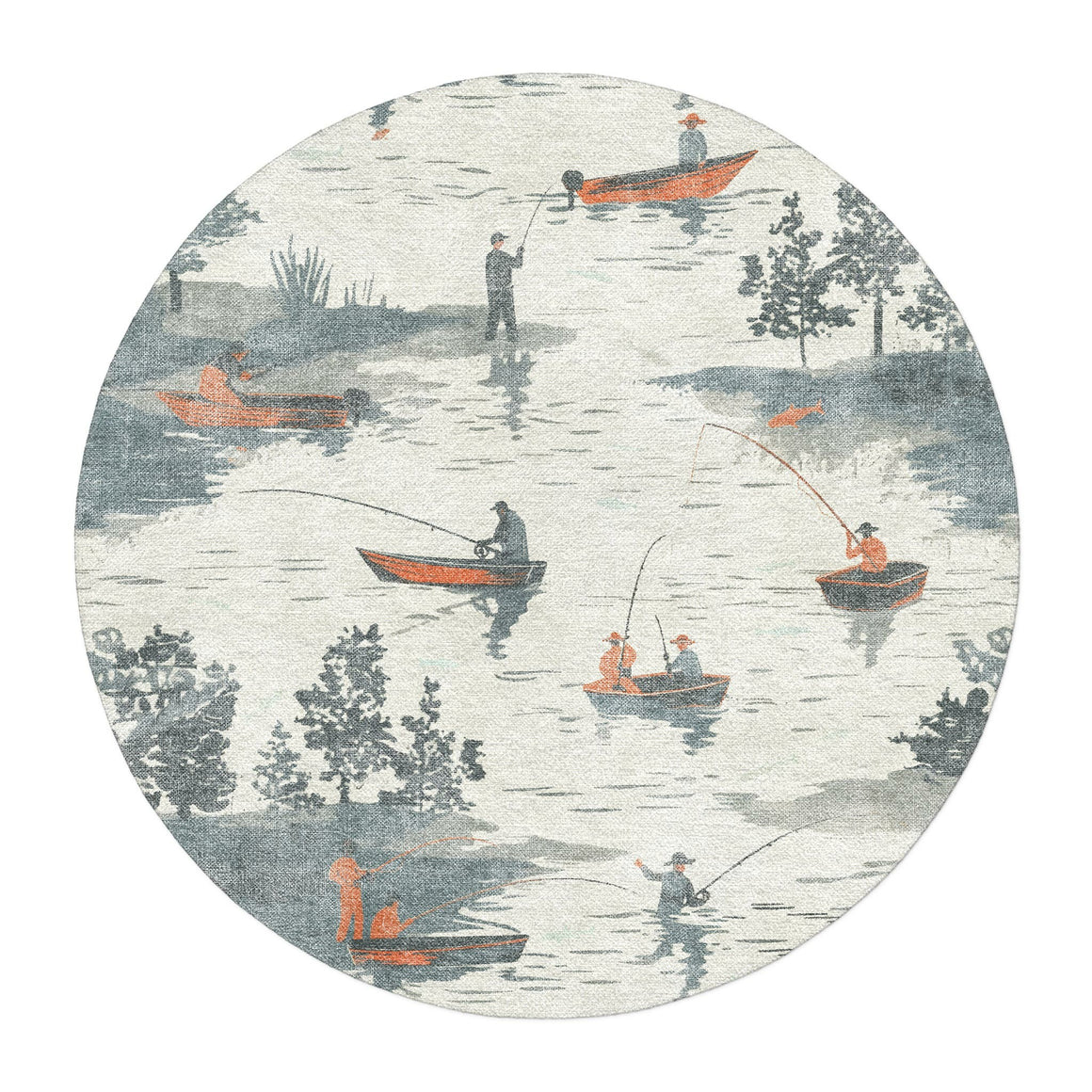 Gone Fishing Area Rug – Undrfoot Rugs