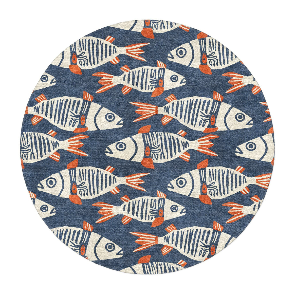 Tribal Fish Area Rug – Undrfoot Rugs