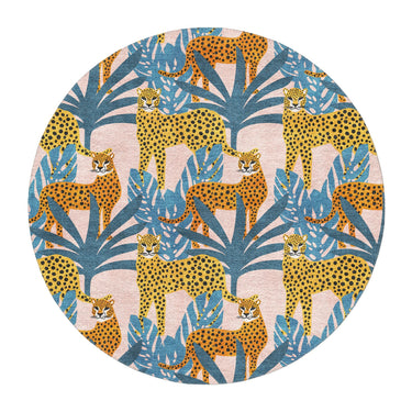 Tropical Cheetahs in 5' Round Size