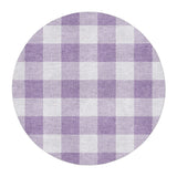 Buffalo Plaid Lilac in 5' Round Size