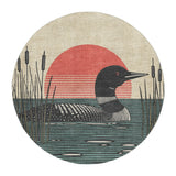 Sunset Loon in 5' Round Size