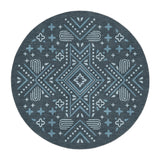 Durand Navy Blue in 5' Round Size