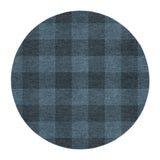 Buffalo Plaid Dark Navy in 5' Round Size