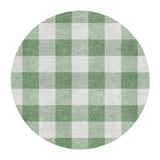 Buffalo Plaid Kelly Green in 5' Round Size