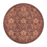 Agnes Damask Deep Amaranth Red in 5' Round Size