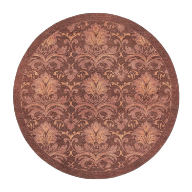 Agnes Damask Deep Amaranth Red in 5' Round Size