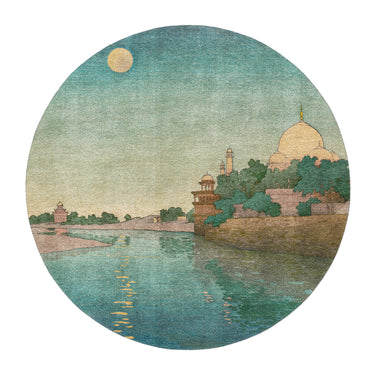 Taj Mahal Twilight by Charles Bartlett in round-5ft Size