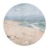 On the Beach by Fidelia Bridges in round-5ft Size