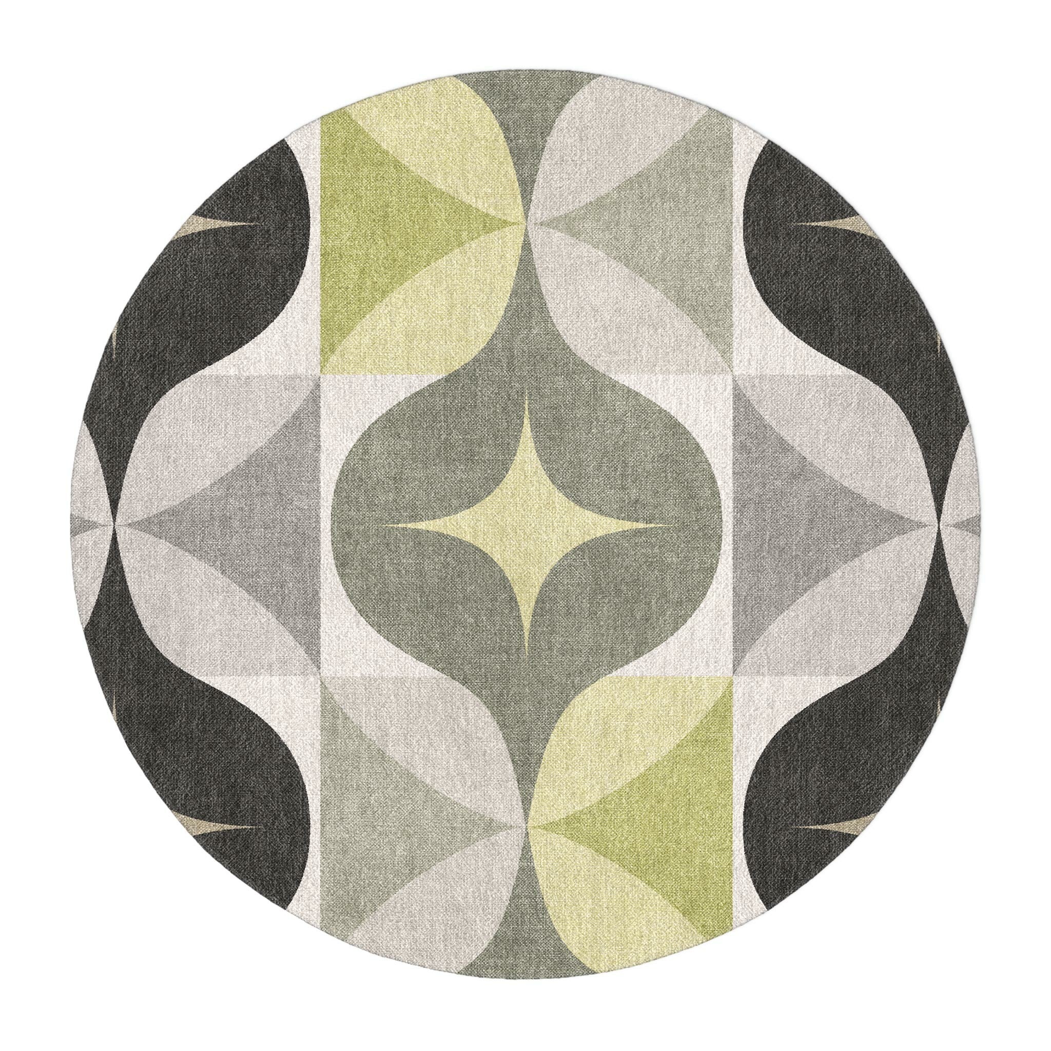 Chartreuse Color Rug Maxine Grey & Chartreuse Area Rug – Undrfoot Rugs