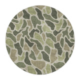 Duck Camo Green in 5' Round Size