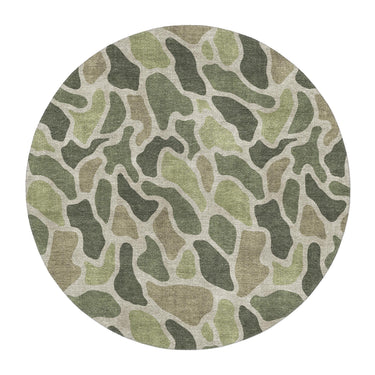 Duck Camo Green in 5' Round Size