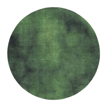 Andromeda Watercolor Navy & Kelly Green in 5' Round Size