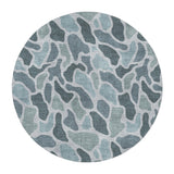 Duck Camo Blue in 5' Round Size
