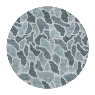 Duck Camo Blue in 5' Round Size