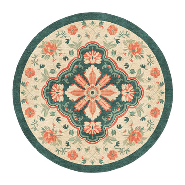 Meave Sage Green & Rose in round-5ft Size