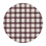 Wallace Plaid Maroon & Gold in round-5ft Size