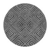 Hoffman Black & Charcoal in round-5ft Size